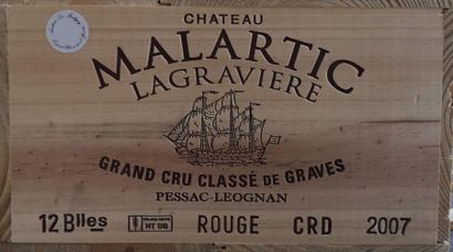 12 bottles CHÂTEAU MALARTIC LAGRAVIÈRE -...