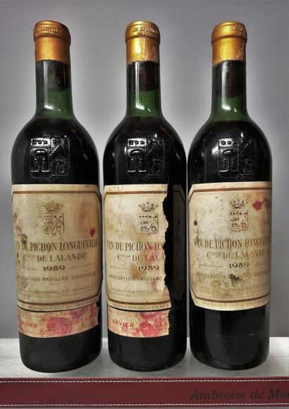 3 bottles CHÂTEAU PICHON LONGUEVILLE COMTESSE...