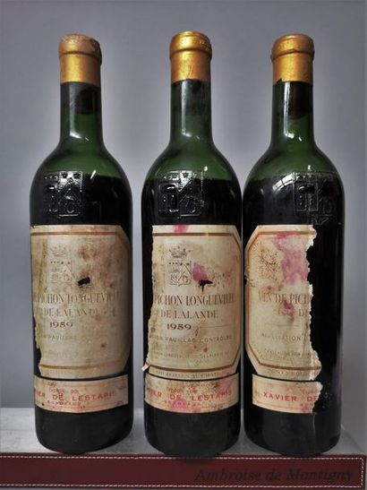 3 bottles CHÂTEAU PICHON LONGUEVILLE COMTESSE...