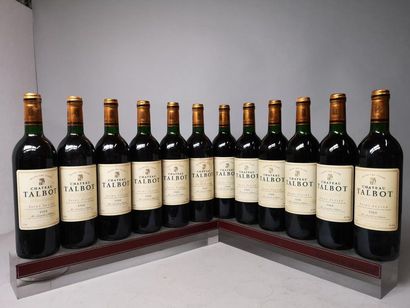 12 bottles CHÂTEAU TALBOT - 5é Gcc St. Julien...