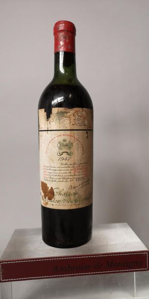 1 bottle Château MOUTON ROTHSCHILD - 1er...