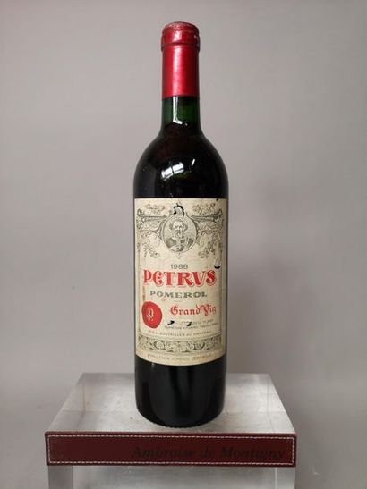1 bottle PETRUS - Pomerol 1988 Slightly stained...