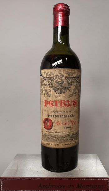 1 bottle PETRUS - Pomerol 1947 Etiquettes...