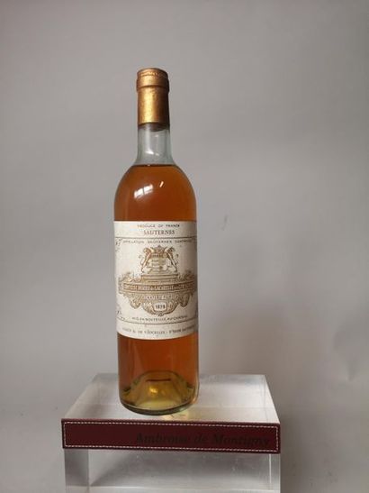 2 bottles LIQUOROUS WINES OF BORDEAUX: 
-1...