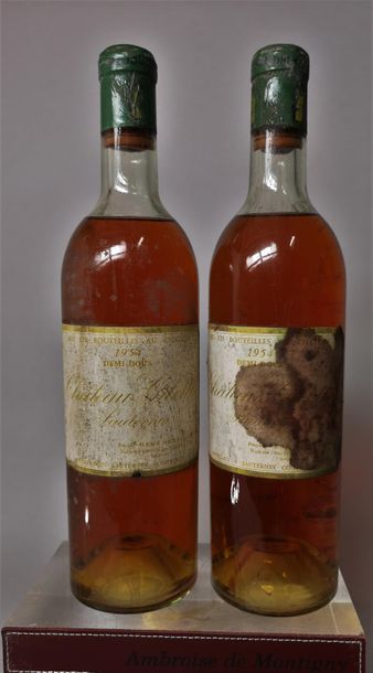 2 bottles CHÂTEAU GILETTE Demi-doux - Sauternes...