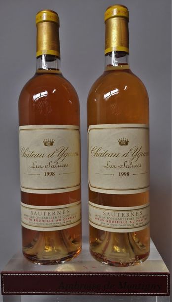 2 bottles CHÂTEAU YQUEM - 1st Gcc superior...