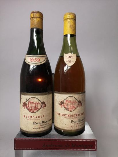 2 bottles BOURGOGNES Blancs - P. DARGENT...