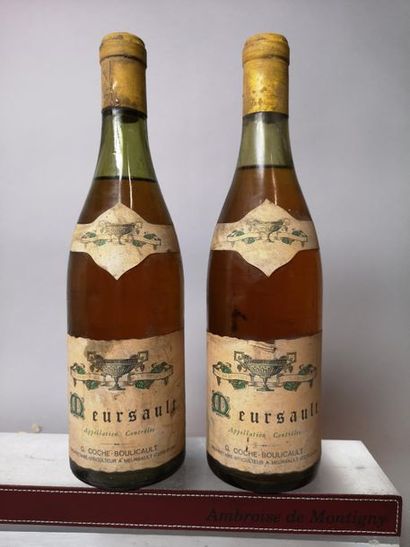2 bottles MEURSAULT - G. COCHE-BOULICAULT...