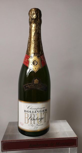 1 bottle CHAMPAGNE BOLLINGER Brut Vintage...