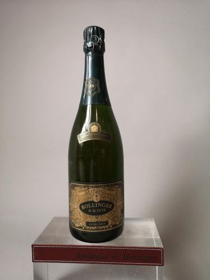 1 bottle CHAMPAGNE BOLLINGER R.D. 1976 Beautiful...