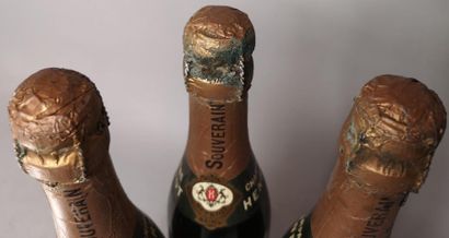 3 half-bottles CHAMPAGNE HENRIOT 