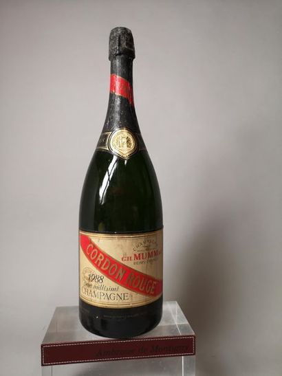 1 magnum CHAMPAGNE MUMM Cordon Rouge 1988...