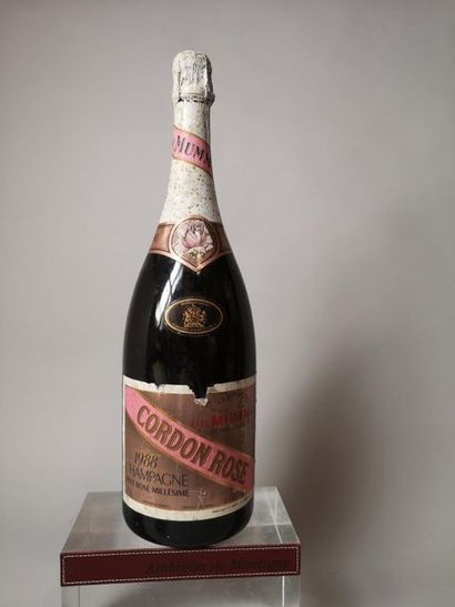1 magnum CHAMPAGNE MUMM Cordon Rosé 1988...