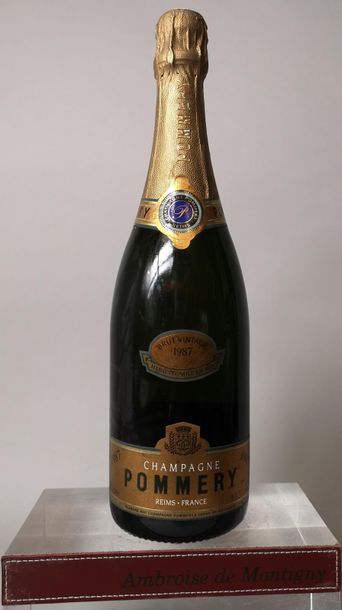 1 bottle CHAMPAGNE POMMERY Brut Vintage 1987...