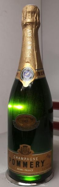 1 bottle CHAMPAGNE POMMERY Brut Vintage 1987...