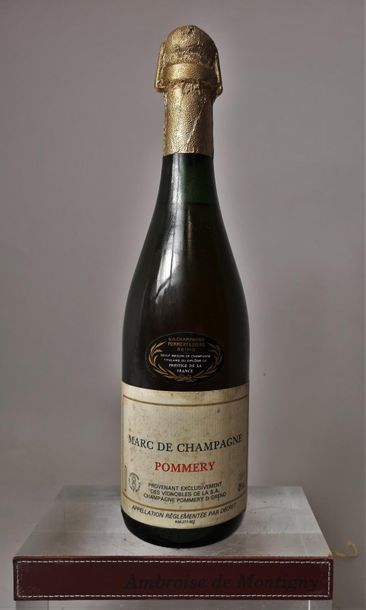 1 bottle MARC de CHAMPAGNE - POMMERY 50's...