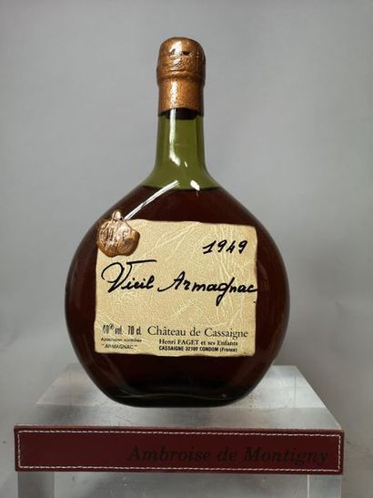 1 bottle 70cl VIEIL ARMAGNAC CHÂTEAU DE CASSAIGNE...