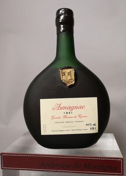 1 bottle 70cl ARMAGNAC GRANDE RESERVE DE...