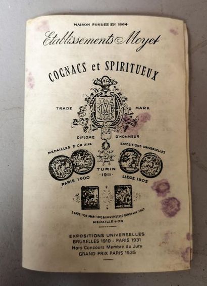 1 bottle COGNAC VERY OLD - MEDIUM. Wooden...