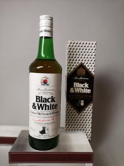 1 bottle 70cl WHISKY BLACKWHITE Years 80....