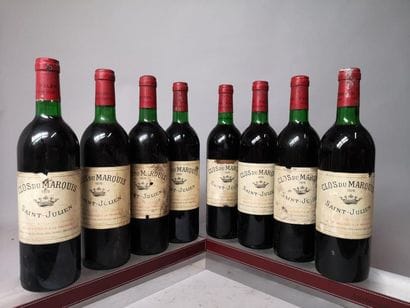 8 bottles CLOS DU MARQUIS - St. Julien 1978...
