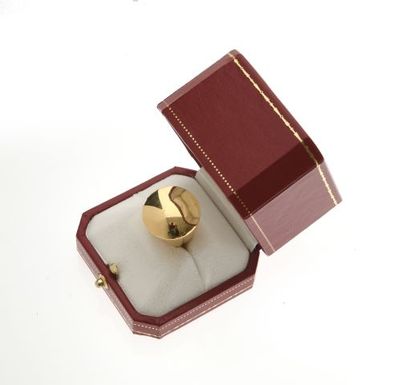 CARTIER, 1999. Yellow gold ball ring 750...