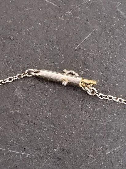 Delicate young girl's drapery necklace in...