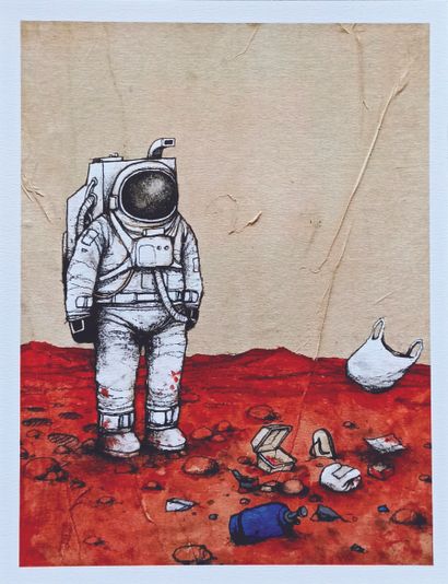 DRAN (1979)

Cosmonaut

Print on paper

Stamp...