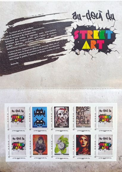 BEYOND STREET ART

Sheet of 10 self-adhesive...