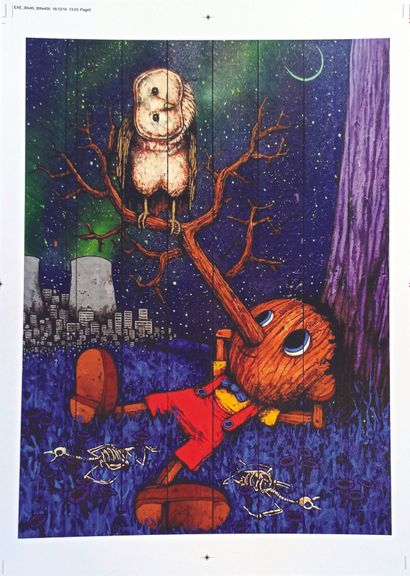 DRAN (1979)

Owl Pinocchio

Print on paper

Stamp...