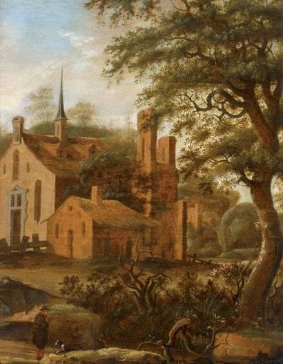 Ecole HOLLANDAISE du XVIIe siècle, entourage...