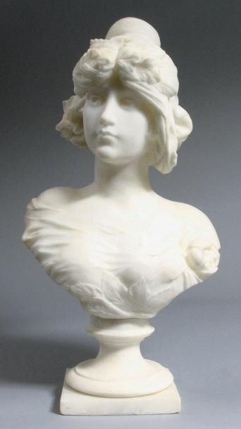 Edouard DROUOT (1859-1945)
Buste en marbre...