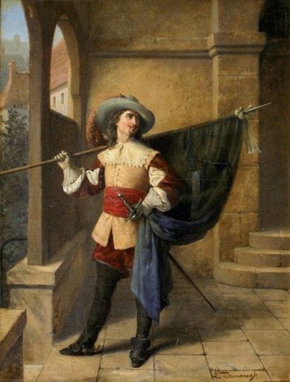 Louis DESMAREST (XIXe)
Mousquetaire. Huile...