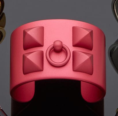– HERMÈS 
Bracelet en aluminium Sunset rose...