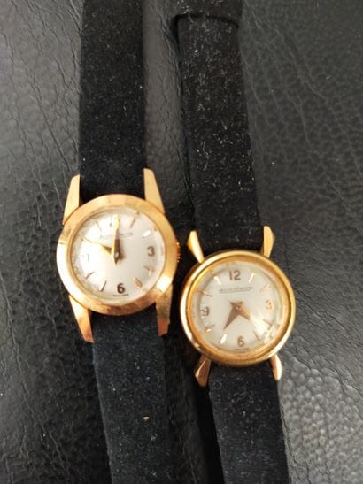 JAEGER-LECOUTRE
Lot composé de deux montres...