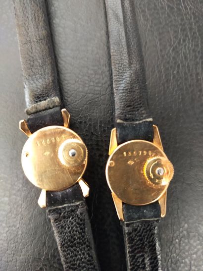 JAEGER-LECOUTRE
Lot composé de deux montres...