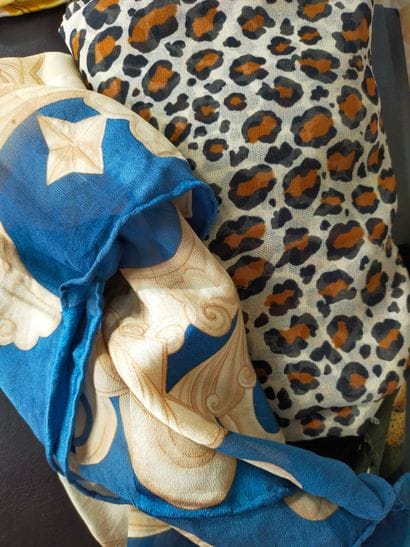 YSL, Lanvin et divers 5 foulards