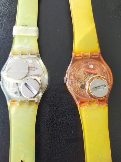 SWATCH
Deux montres Musical FITH avenue 
(AG...