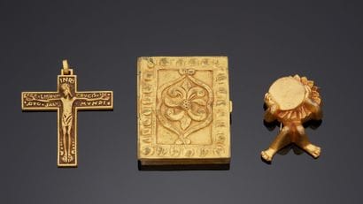 Line VAUTRIN (1913-1997) 
Broche en bronze...