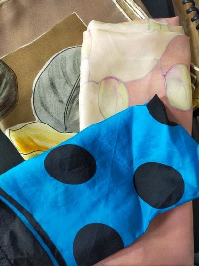 YSL, Lanvin et divers 5 foulards