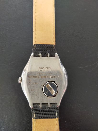SWATCH AG 1993 irony fond bleu, bracelet...