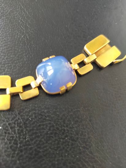 Bracelet articulé en or 18k (750e), composé...