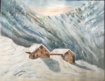 H.OSTERTAZ
Cottages in the mountains
Pastel,...