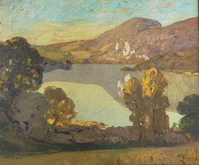 Joseph Victor COMMUNAL (1876-1962)
Lake Aiguebelette,...