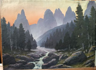 Rudolf RESCHREITER (1868-1938)
View of Tschamintal...