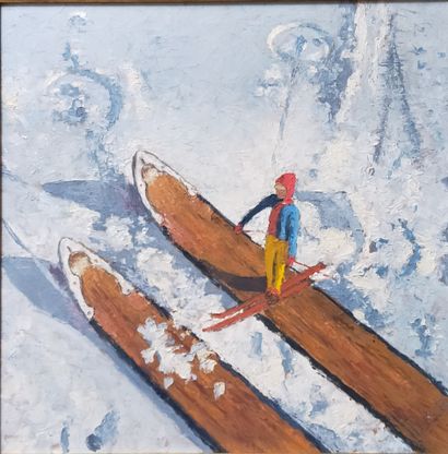 Pierre LENOIR (20th)
The little skier.
Oil...