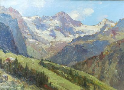 Clément CASTELLI (1870-1959)
Breithorn path
Oil...