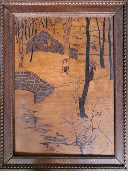 Anonymous (20th century)
Châlet in the Mountains
Inlaid...