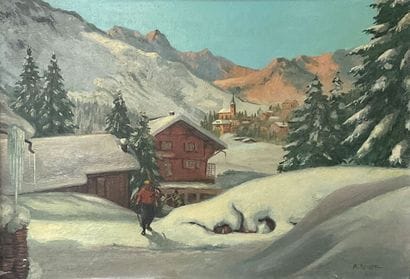 André ROUSSEL (1888-1968)
The skier on the...