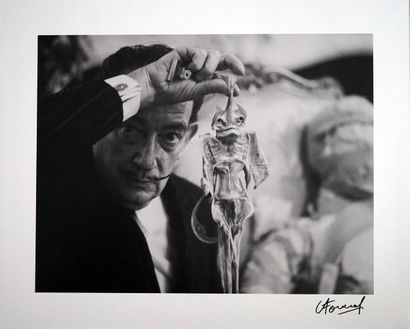 Salvador Dali 1955
 
Print on silver paper,...